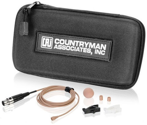 Countryman B3W5FF05L-AG B3 Low Sensitivity Omnidirectional Lapel Microphone in Light Beige for AKG PT51, PT300, PT900 B3W5FF05L-AG