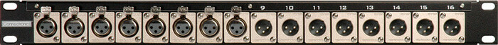 My Custom Shop 16CJ-X12F Patch Bay, 16pt 8XLRF, 8XLRM