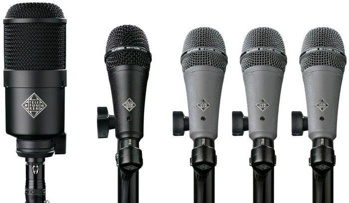 Telefunken Elektroakustik DD5 5 Piece Dynamic Drum Microphone Set DD5-TELEFUNKEN