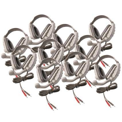 Califone International DS8V-10L 10-Pack of DS8V Discovery Headsets without Case DS8V-10L