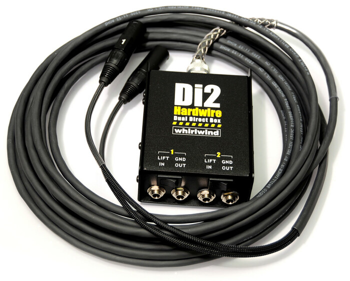 Whirlwind DI2-025-XX 25ft 2-Channel DI-XLR Box-to-Fan Snake DI2-025-XX