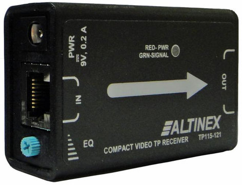 Altinex TP115-121 Compact Video TP Receiver, No Audio