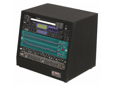 Odyssey CRS08 8RU Carpeted Angled Studio Rack CRS08
