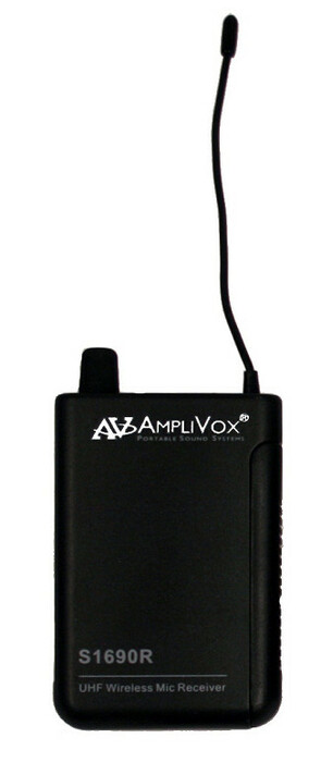AmpliVox S1690R Wireless 16-Channel UHF Bodypack Receiver S1690R