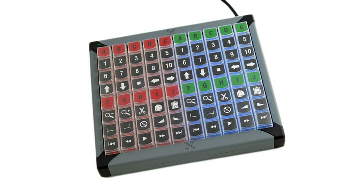 PI Engineering, Inc. X-Keys XK-80 80-Key Programmable USB Keypad XK-0980-UBK80-R