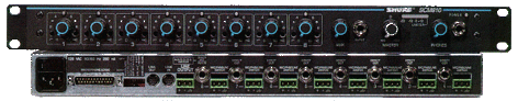 Shure SCM810 8-Channel Rackmount Automatic Mic Mixer