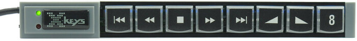 PI Engineering, Inc. X-Keys XK-8 Stick 8-Key Programmable USB Key Stick XKS-08-USB-R
