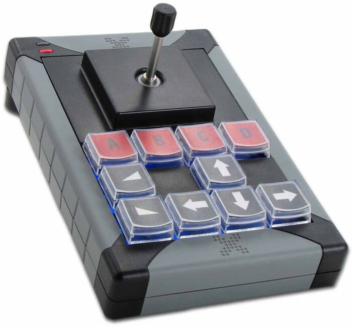 PI Engineering, Inc. X-Keys XK-12 + Joystick 12-Key Programmable USB Keypad with Joystick XK-0983-UAJ12-R