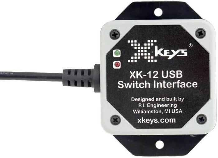 PI Engineering, Inc. X-Keys XK-12 USB Switch Interface USB Switch Interface with 6 Programmable Ports XK-1202-UHS12-R