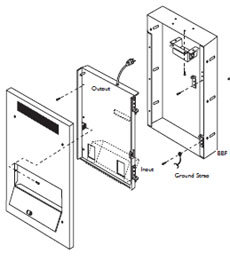 Bogen BBF Back Box For Flush Mounting Surface-Mount Speakers Between Studs