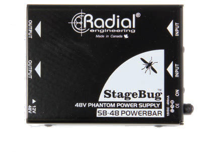 Radial Engineering SB-48 Phantom 2-Channel 48V Phantom Power Supply For Mics And Active DI Boxes