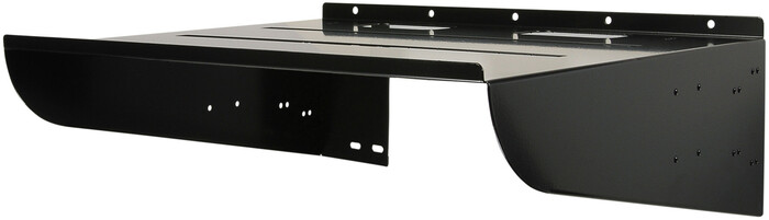 Quam WS20X16 20" x 16" Steel Wall Mount Equipment Shelf in Black WS20X16