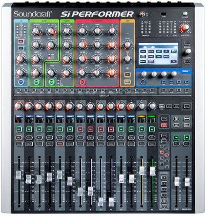 Soundcraft Si Performer 1 Digital Live Sound Mixer Console With 16 Mic And 8 Line Inputs And DMX