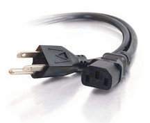 Cables To Go 03133 6' 18AWG Universal Power Cord 03133