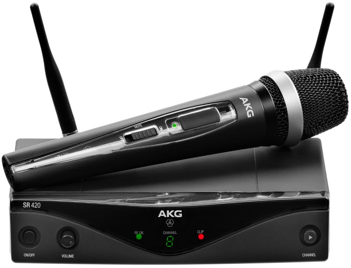 AKG WMS420 Vocal Set Wireless Microphone System with HT420 Handheld Transmitter WMS420-VOCAL