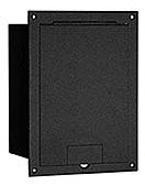 FSR, Inc FL-1300-BLK Hinged Door for Floor Boxes in Black FL-1300-BLK