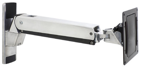 Omnimount PLAY70 Interactive TV Wall Mount in Polished Aluminum with Black Trim PLAY70