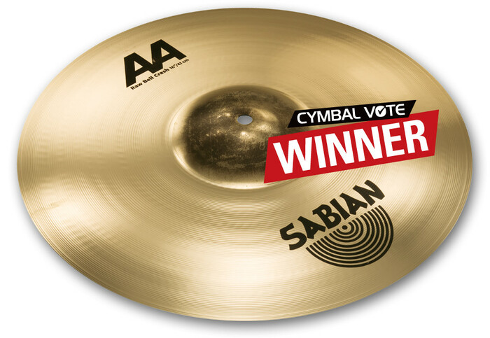 Sabian 2160772 16" AA Raw Bell Crash Cymbal In Natural Finish