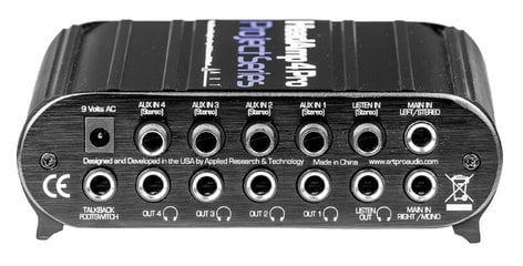 ART HEADAMP-4-PRO HeadAMP 4 Pro 5 Channel Headphone Amplifier With Talkback