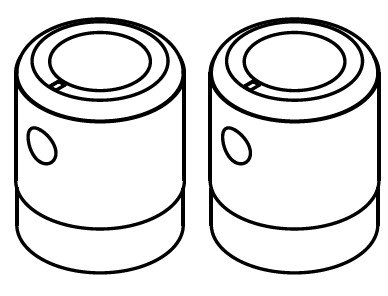 Sound Devices XL-K7 Knob Replacement Kit for 702, 702T, 722, 744T Gain Pot Knobs XL-K7