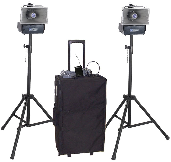 AmpliVox SW642 Deluxe Wireless Speaker Half Mile Hailer Kit SW642