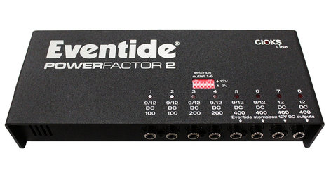 Eventide PowerFactor 2 Power Supply for Multiple Stompboxes POWERFACTOR-2