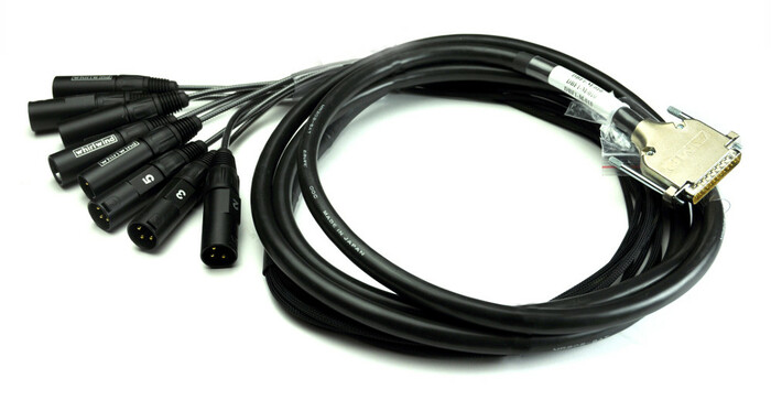 Whirlwind DBF1-M-025 25' Snake Cable With 8 XLRM To DB25-M