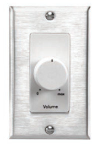 Lowell 10KLVC-DSW 10KOhm Single-Gang Wall-Mount Attenuator in White 10KLVC-DSW