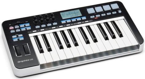 Samson Graphite 25 25 Note USB MIDI Keyboard Controller with Komplete Elements GRAPHITE-25