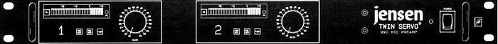 John Hardy Company 990 2CH 2-Ch Jensen Twin Servo Microphone Preamp with 22-Position Switch 990-2CH-SPECIAL