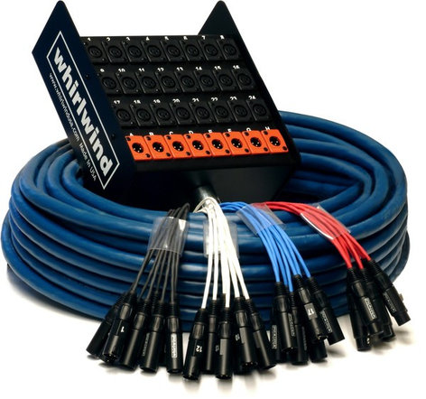 Whirlwind MS8-2-SB-50 50' 8x2 Microphone Snake with 1/4" Return Connectors MS8-2-SB-50