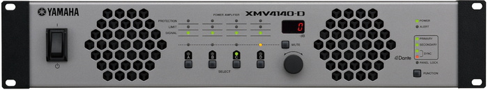Yamaha XMV4140-D 4 Channel 70V/4 Ohm/8 Ohm Power Amplifier with Dante XMV4140-D