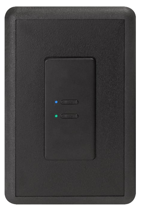 Interactive Technologies ST-UD2-CB-RGB Ultra Series Digital 2-Wire 2-Button Network Station In Black With RGB LED Indicators