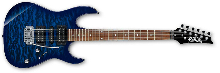 Ibanez GRX70QATBB Transparent Blue Burst Gio Series Electric Guitar