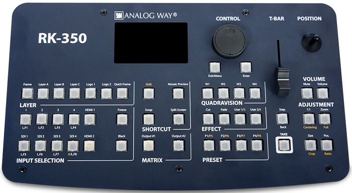 Analog Way RK-350 Remote Control Keypad for Seamless Switchers RK350