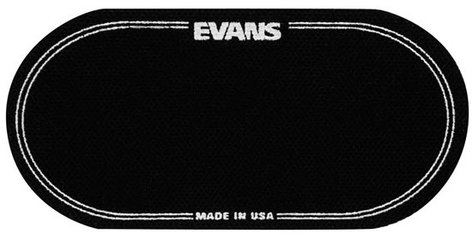 Evans EQPB2 Black Nylon Bass Drum Patch For Double Kick Pedals