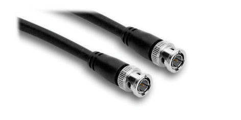 Hosa BNC-06-150 Pro 75-Ohm Coax Cable, BNC to BNC, 50 ft BNC-06-150