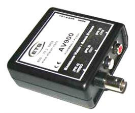 ETS ETS-AV900 Basband BNC Video & RCA Stereo Audio Balun ETS-AV900