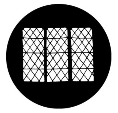 Rosco Laboratories 78625 Drawn Lattice Steel Gobo Pattern 78625