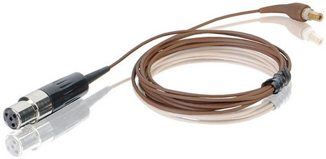 Countryman H6CABLECSL Replacement H6 Headset Cable For Shure Wireless With TA4F Connector, Cocoa