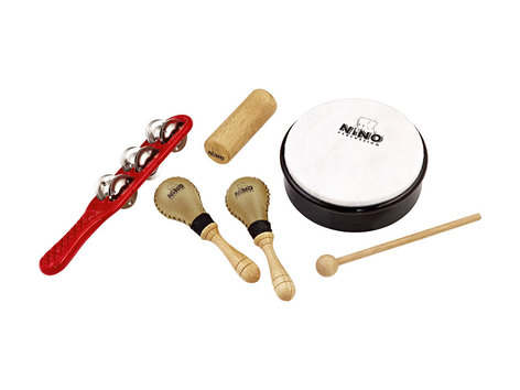 NINO Percussion NINOSET1 6-Piece Kid's Percussion Kit NINOSET1