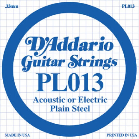 Dunlop Manufacturing DPS13 .013" Plain Steel Single Guitar String DPS13