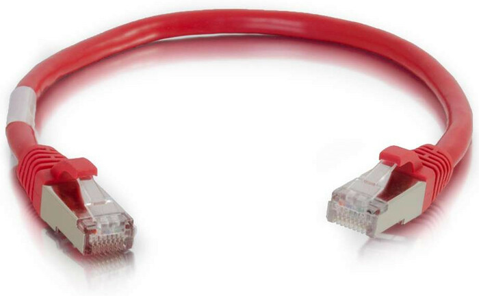 Cables To Go 00844 3 ft CAT6 Snagless Shielded Network Patch Cable, Red 00844