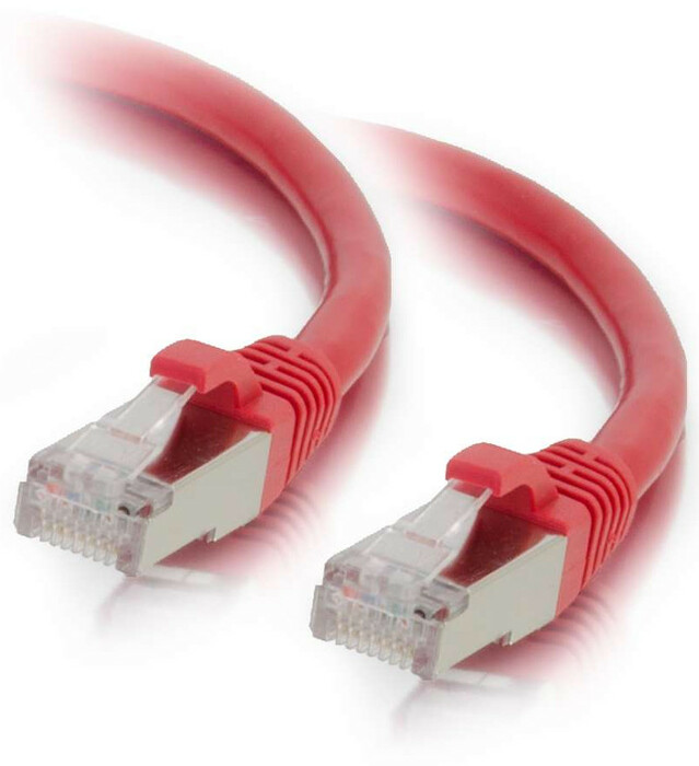 Cables To Go 00844 3 Ft CAT6 Snagless Shielded Network Patch Cable, Red