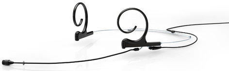 DPA Microphones FIO66B56-2 d:fine Dual Ear Omnidirectional Headset Microphone with Hardwired TA5F Connector and 110mm Long Boom Arm, Black FIO66B56-2