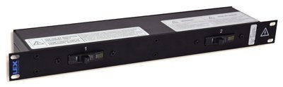 Lex Products Corp PRM1TNTN-8CA 2 PowerCONs into Duplexes 1RU Rackmount Power Distributor PRM1TNTN-8CA