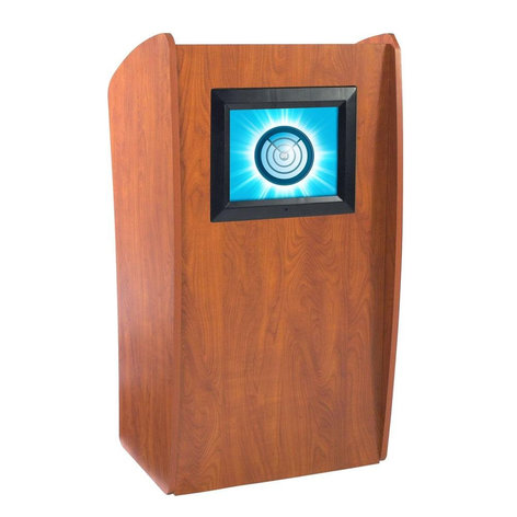 Oklahoma Sound Vision Lectern with 15" Screen 612-OKS