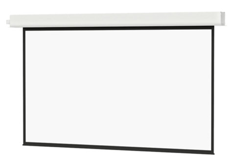 Da-Lite 70136LS 72 1/2" x 116" 16:10 Wide Format Advantage Electrol Ceiling Recessed Electric Screen with Matte White Surface 70136LS