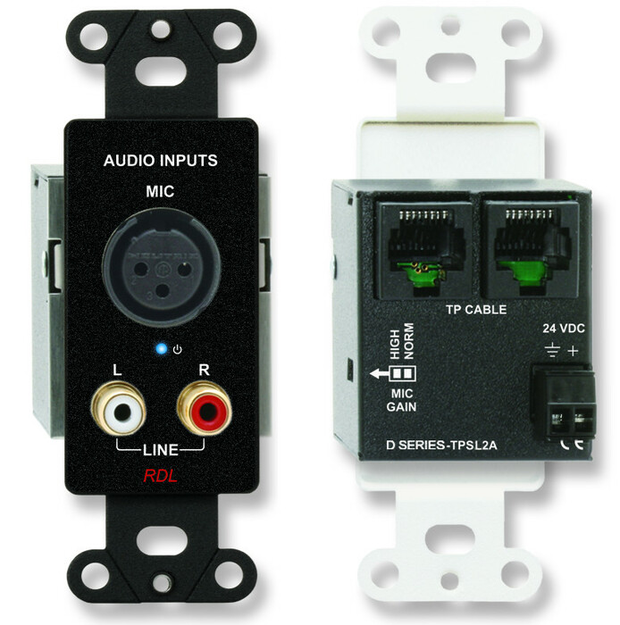 Radio Design Labs DB-TPSL2A Active Two Pair Audio Sending Module with XLR & RCA Inputs DB-TPSL2A