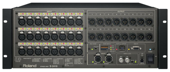 Roland System Group S-2416 24 x 16 Digital Snake Stage Unit S2416